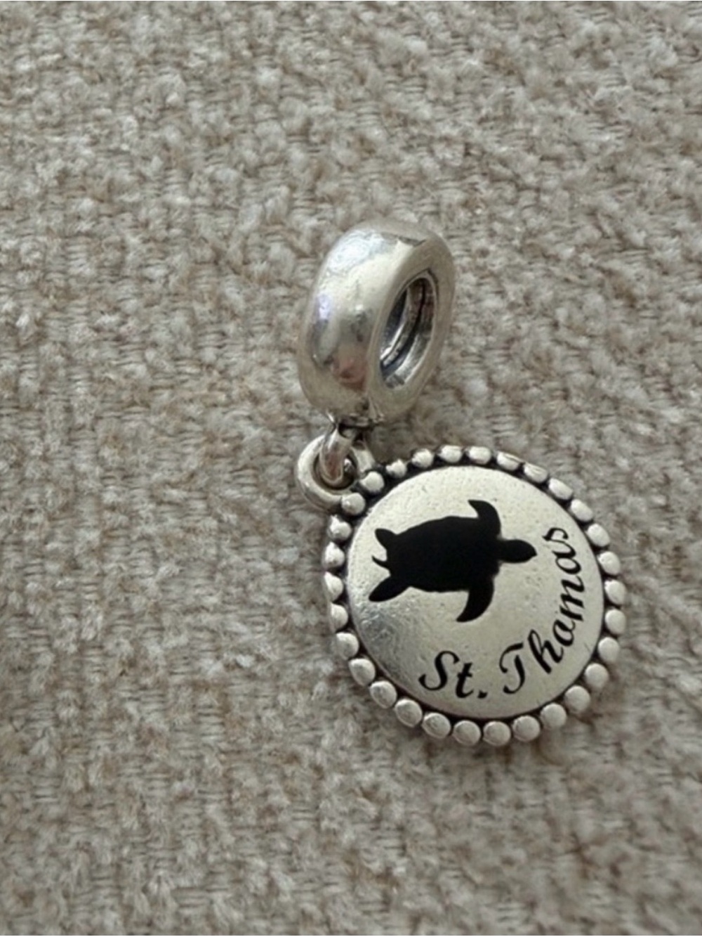 Pandora Silver St. Thomas Turtle Dangle Charm